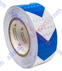 Blue Arrow Reflective Tape, 2" Hazard Warning Tape Waterproof - High Intensity Reflector Conspicuity Safety Tape Strong Adhesive Crystal Lattice Blue Arrow