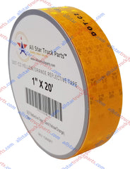DOT-C2 Reflective Tape, Yellow/Orange Safety Warning Hazard Caution Conspiciuity Tape For School Bus Truck Trailer Boat Semi Motorcycle Bike and Helmet Waterproof