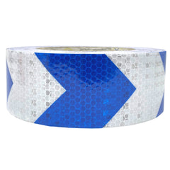 Blue Arrow Reflective Tape, 2" Hazard Warning Tape Waterproof - High Intensity Reflector Conspicuity Safety Tape Strong Adhesive Crystal Lattice Blue Arrow
