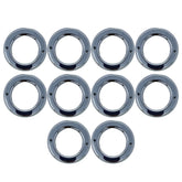 [10x 2" Inch Round Chrome Bezel Grommet for Vehicle Lights Side Marker Stop Turn Tail Light Covers Rings for Truck Trailer Kenworth Peterbilt 10pcs