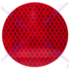 (24 Decal Mix Pack) DOT-SAE Red & Amber 3 Inch Round / 2x3" Rectangle High Visibility Reflective Stick-On Prism Reflector | Trailer Camper RV Flatbed Fender Property Boat