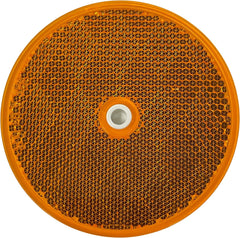 Class A 3-3/16" Round Reflector with Center Mounting Hole Trailers, Trucks, Automobiles, Mail Boxes, Boats, SUV's, RV's, Industrial Applications