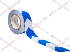 Blue Arrow Reflective Tape, 2" Hazard Warning Tape Waterproof - High Intensity Reflector Conspicuity Safety Tape Strong Adhesive Crystal Lattice Blue Arrow