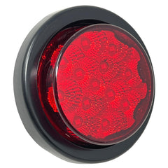 Amber/Red 2.5" Round Led Clearance Side Marker Lights Kit 13 LED Diodes Reflector Grommet Wire Pigtail Truck Utility Trailer RV UTV Tractor Flush Mount Waterproof 12V Sealed