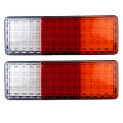 75 LED Truck Rectangle 3 Color Tail Light Bar Waterproof Turn Signal Brake Reverse Running Taillight for Truck Boat Trailer Pickup RV Camper UTV UTE Vans (2PCS) 12V
