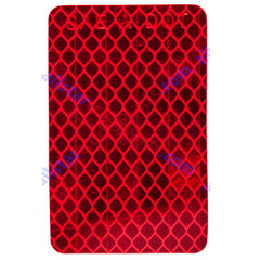 Amber/Red/White 2x3 Rectangle High Visibility Reflective Stick-On Prism Reflector DOT-SAE Strong Weatherproof Trailer Camper RV Flatbed Fender Property Boat Marine Mailbox Sign
