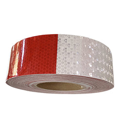 Conspicuity Tape Premium DOT-C2 Approved Reflective Truck Trailer Red White 2�x150� 4 Year Average Life -1 Roll