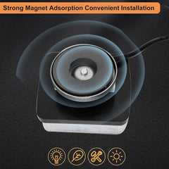 26 LED Magnetic Trailer Light Kit 2PCS LED Trailer Light Universal Running Brake Turn License Light IP68 Waterproof Adsorbed Magnet 24ft Cable 7-pin 5-pin Plug Red Clear Lens