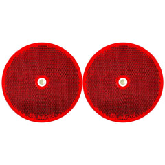 Class A 3-3/16" Round Reflector with Center Mounting Hole Trailers, Trucks, Automobiles, Mail Boxes, Boats, SUV's, RV's, Industrial Applications