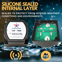 12V 140 Amp Dual Battery Smart Isolator - VSR - Voltage Sensitive Relay Specially Designed for ATV, UTV, Boats, RV's, Campers 5th Wheels Off Road Vehicles Rhino Polar