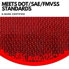 Class A 3-3/16" Round Reflector with Center Mounting Hole Trailers, Trucks, Automobiles, Mail Boxes, Boats, SUV's, RV's, Industrial Applications
