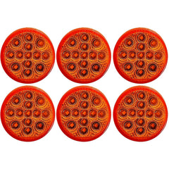 Amber/Red 2.5" Round Led Clearance Side Marker Lights Kit 13 LED Diodes Reflector Grommet Wire Pigtail Truck Utility Trailer RV UTV Tractor Flush Mount Waterproof 12V Sealed