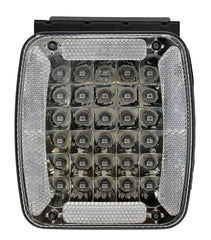 5.5" x 4" Rectangle 30 LED Red + Blue Strobe Light Iron/Metal Mounting Bracket DOT/SAE Approved Waterproof Anti-Shock Anti-Fog Towing Construction Safety Security (2 PACK)