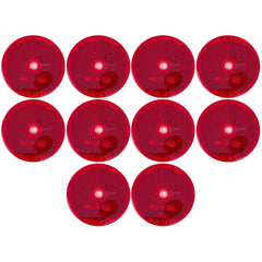 Class A 2" Round Reflector with Center Mounting Hole - Red/Amber/White for Trailers, Trucks, Automobiles, Mail Boxes, Boats, SUV's, RV's, Industrial Applications…