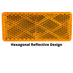 10x Red/White Class A 70mmx30mm (2.75"x1.18") Rectangular Reflector Strong Stick-on 10 Pack for Trailers Trucks Automobiles Mail Boxes Boats SUV RV Industrial Bike Driveway Safety