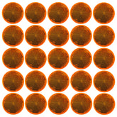 2" Inch Red/Amber Round Reflector Bike, Trailer, Truck, Boat, Mailbox, Construction, Equipment, RV, Camper with Super Strong Adhesive DOT/SAE Approved