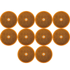 Class A 3-3/16" Round Reflector with Center Mounting Hole Trailers, Trucks, Automobiles, Mail Boxes, Boats, SUV's, RV's, Industrial Applications