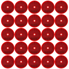 Class A 3-3/16" Round Reflector with Center Mounting Hole Trailers, Trucks, Automobiles, Mail Boxes, Boats, SUV's, RV's, Industrial Applications