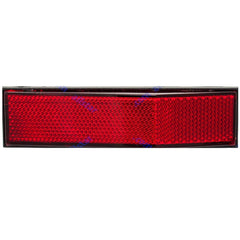 All Star Truck Parts 5-1/4" Angled Rectangular Stick On Reflector for Trailers, Trucks, Automobiles, Mail Boxes, Boats, SUV's, RV's, Industrial Strong Adhesive DOT/SAE Approved Red