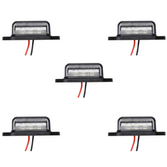 3/4" inch Amber/Red/White 3 LED Side Marker Clearance Light with Plug Black Ring Sealed Mini Round 3/4" Indicators Grill Lights Truck Trailer Car Bus Pickup Van Caravan Boat 12V