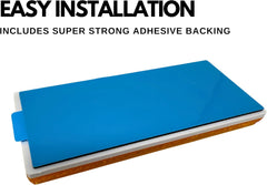 3-1/8" Rectangular Amber/Red Stick On Reflector - Trailers, Trucks, Automobiles, Mail Boxes, Boats, SUV's, RV's, Industrial Strong Adhesive DOT/SAE Approved