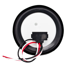 4" Inch Round 40 LED Diodes Stop Turn Tail Reverse Backup Signal Sealed Lights Red/White/Amber Assembly Rubber Mount for Trucks Trailers RV Boat Waterproof