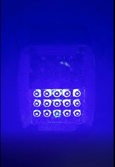 5.5" x 4" Rectangle 30 LED Red + Blue Strobe Light Iron/Metal Mounting Bracket DOT/SAE Approved Waterproof Anti-Shock Anti-Fog Towing Construction Safety Security (2 PACK)