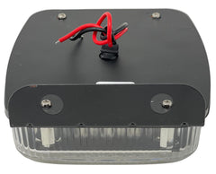 5.5" x 4" Rectangle 30 LED Red + Blue Strobe Light Iron/Metal Mounting Bracket DOT/SAE Approved Waterproof Anti-Shock Anti-Fog Towing Construction Safety Security (2 PACK)