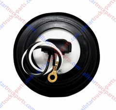 2.5" Red/Amber 12 Led Round Side Marker Clearance Lights Grommet Flush Mount, Sealed Truck Trailer with Reflex Lens, IP67 Waterproof- Super Bright DOT SAE P2 FMVSS 180