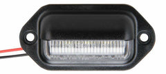 Trailer 6 LED License Plate Lights DOT FMVSS 108 SAE L Chrome/Black Surface Mount Waterproof 12V DC Courtesy Step License Plate Tag Light for UTV ATV Trailer Truck RV Boat 2.6"x1.3"