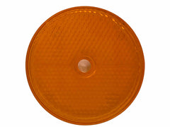 Class A 2" Round Reflector with Center Mounting Hole - Red/Amber/White for Trailers, Trucks, Automobiles, Mail Boxes, Boats, SUV's, RV's, Industrial Applications…