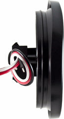 4" Inch Round 12 LED Red/White Trailer Tail Lights Kit Round Led Stop Turn Tail Back-up Reverse Fog Lights Reflective Lens Grommet 3-Prong Wire Pigtails for Truck Trailer RV 12V