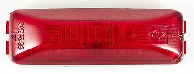 4" Inch Rectangle Truck Semi Trailer Sealed Side Marker Clearance Light - Red and Amber - All Star Truck Parts