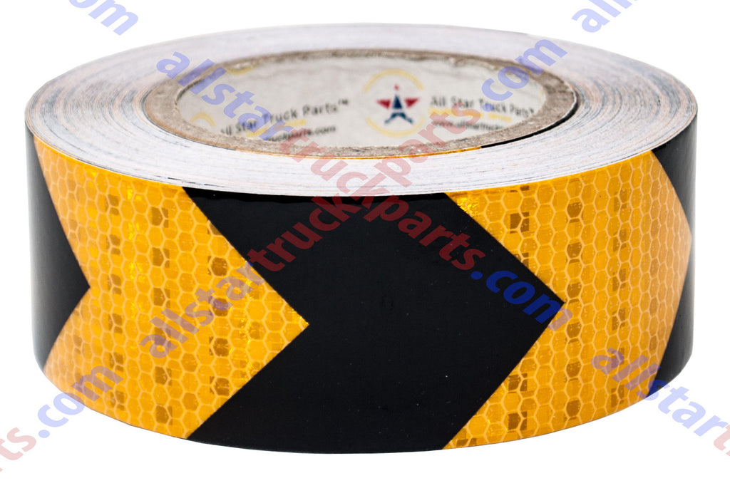 2Inch Twill Reflector Tape Yellow Black Reflective Vinyl Waterproof Self  Adhesive Auto Safety Conspicuity Film For Vehicle 25M - AliExpress