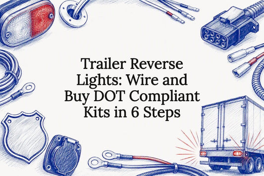 Decorative trailer reverse lighting title card