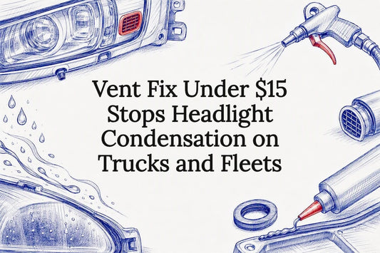 Decorative headlight vent repair title card
