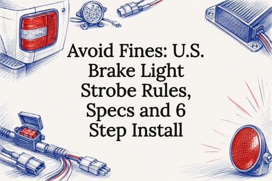 Decorative brake light strobe title card