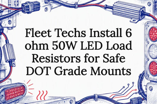 Decorative LED resistor installation title card