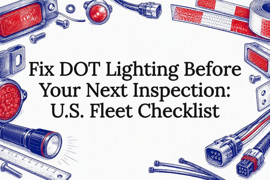 DOT truck lighting checklist title card