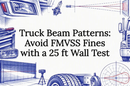 Decorative truck beam pattern title card
