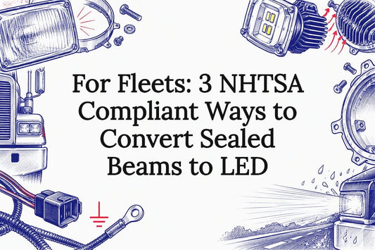 Sealed beam to LED conversion title card
