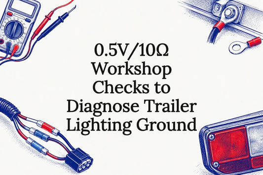 Trailer lighting ground diagnostic title card