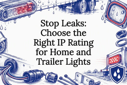 Decorative sketch of waterproof trailer lighting