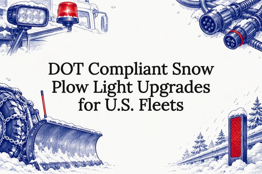 Snow plow lighting title card illustration