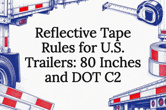Reflective tape title card illustration