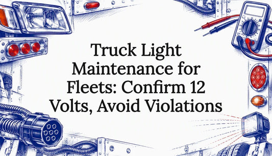 Hand-drawn truck lighting title card illustration