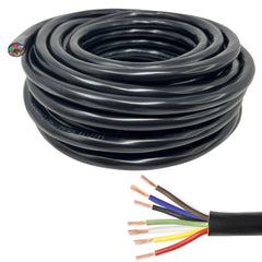 14 AWG 7-way 100-percent copper trailer wire in available roll lengths — image 1 of 7