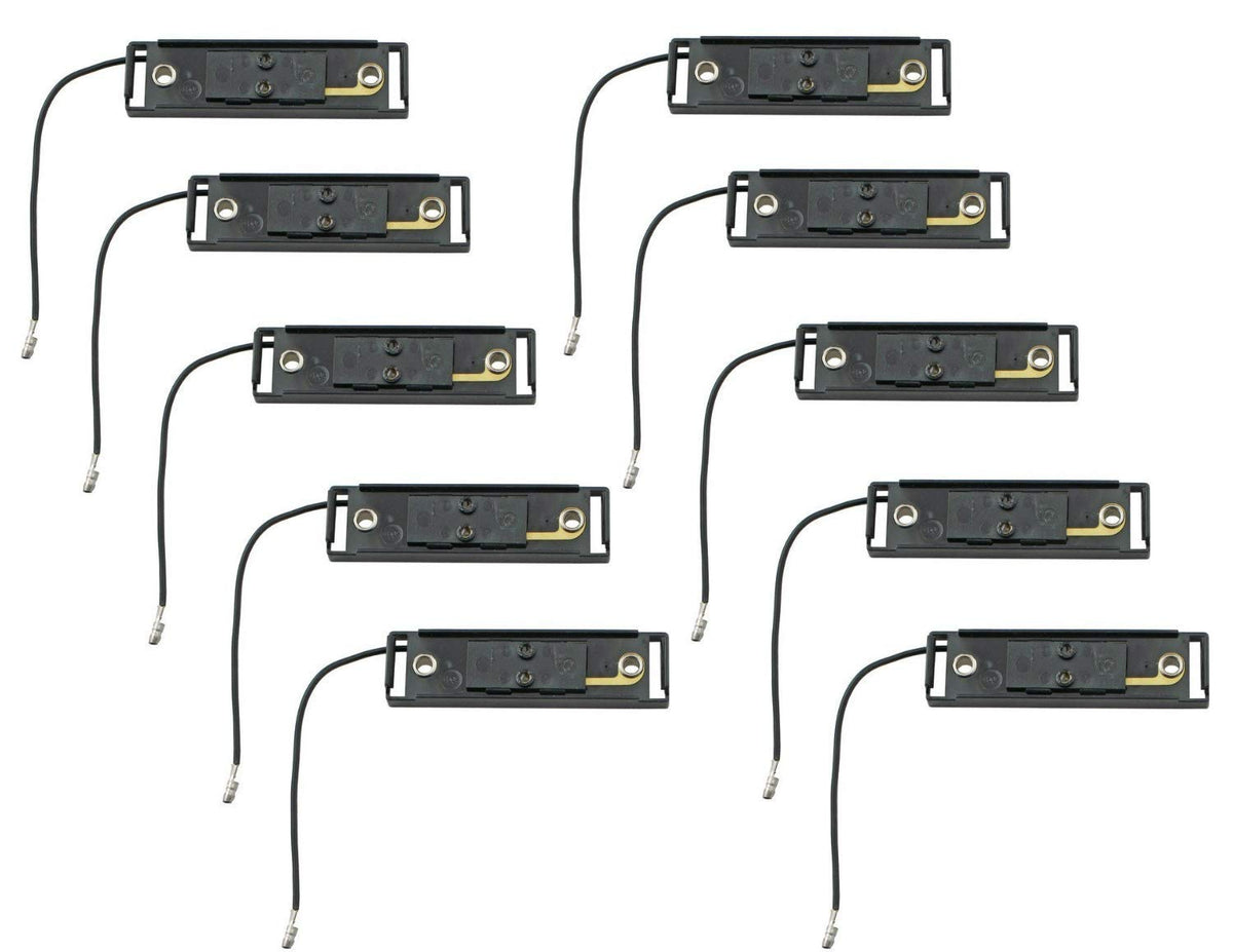 All Star Truck Parts 4x1 Black Bracket and Single Wire Plug for Thin Line Series Trailer Clearance and Side Marker Lights All Weather ABS MC65 Series Model 19