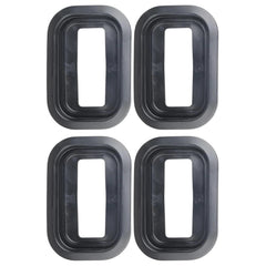 All Star Truck Parts 4 PACK- 5"x3" Inch Rectangle Rubber Grommet for Vehicle Lights Stop Turn Tail Backup/Reverse Light Covers Tow Truck Semi Trailer CM Flatbed Reading Postal Hitch Mounted RV Bus