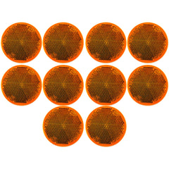 2" Inch Round Reflector Adhesive Bike, Trailer, Truck, Boat, Mailbox